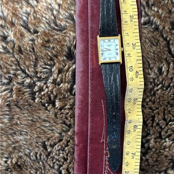 Longines Gold Case with Black Strap Ladies Watch - Picture 11 of 13